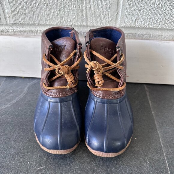 Sperry Kids Boots in Brown and Blue - Picture 2 of 16